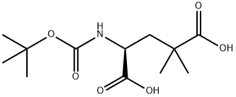 N-Boc-4-dimethyl-L-glutamic Acid 化学構造式
