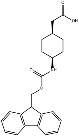 Fmoc-cis-4-aminocyclohexane acetic acid Struktur