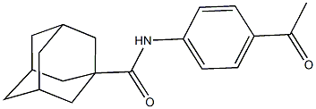 N-(4-acetylphenyl)-1-adamantanecarboxamide Structure