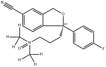 (S)-Citalopram-d6 N-Oxide 化学構造式