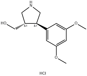 [(3S,4R)-4-(3,5-dimethoxyphenyl)pyrrolidin-3-yl]methanol hydrochloride|[(3S,4R)-4-(3,5-二甲氧苯基)吡咯烷-3-基]甲醇盐酸盐