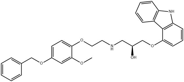 (S)-(-)-4'-BENZYLOXYPHENYL-CARVEDILOL,1217733-91-9,结构式