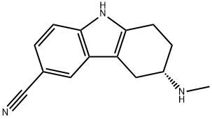 3S-6-Cyano-3-N-methylamino-1,2,3,4-tetrahydrocarbazole Struktur