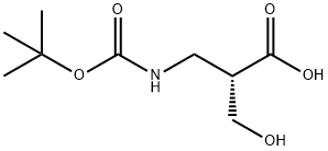 Boc-(S)-3-aMino-2-(hydroxyMethyl)propanoic acid Structure