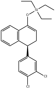 (4S)-(34Dichlorophenyl)-3,4-dihydro-1-O-triethylsilyl-1-naphthol 结构式