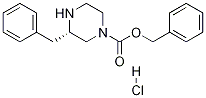 benzyl (3S)-3-benzylpiperazine-1-carboxylate 
hydrochloride Struktur