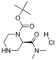 (R)-2-(二甲基氨基甲酰基)哌嗪-1-羧酸叔丁酯盐酸盐 结构式