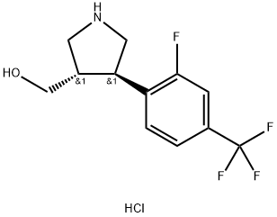 {(3S,4R)-4-[2-fluoro-4-(trifluoromethyl)phenyl]pyrrolidin-3-yl}methanol hydrochloride|{(3S,4R)-4-[2-氟-4-(三氟甲基)苯基]吡咯烷-3-基}甲醇盐酸盐