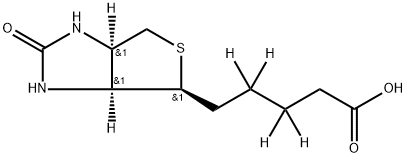 rac Biotin-d4 Structure