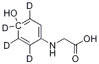D-(-)-4-Hydroxyphenyl-d4-glycine 结构式