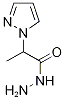 2-(1H-pyrazol-1-yl)propanohydrazide(SALTDATA: FREE) Structure