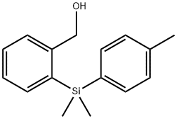 {2-[Dimethyl(4-methylphenyl)silyl]phenyl}methanol Struktur