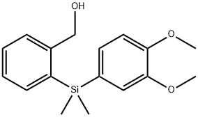 {2-[(3,4-Dimethoxyphenyl)dimethylsilyl]-phenyl}methanol|2-[(3,4-二甲氧基苯基)二甲基硅烷]苄醇, 95%	