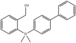 {2-[Dimethyl(4-phenylphenyl)silyl]phenyl}methanol Struktur