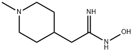 4-piperidineethanimidamide, N'-hydroxy-1-methyl- Struktur