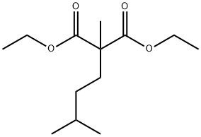 2-异戊烷基-2-甲基丙二酸二乙酯, 121823-85-6, 结构式