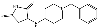 3-[(1-苄基哌啶-4-基)氨基]吡咯烷-2,5-二酮, 1218642-40-0, 结构式