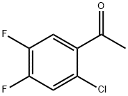2'-クロロ-4',5'-ジフルオロアセトフェノン 化学構造式