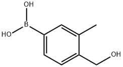 4-HYDROXYMETHYL-3-METHYLPHENYLBORONIC ACID, 1218790-88-5, 结构式