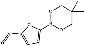 5-FORMYLFURAN-2-BORONIC ACID, NEOPENTYL GLYCOL ESTER, 1218791-07-1, 结构式