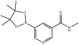 N-Methyl-5-(4,4,5,5-tetraMethyl-1,3,2-dioxaborolan-2-yl)nicotinaMide Structure
