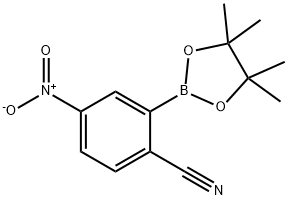 2-CYANO-5-NITROPHENYLBORONIC ACID, PINACOL ESTER 结构式