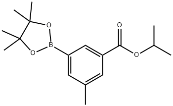 Isopropyl 3-methyl-5-(4,4,5,5-tetramethyl-1,3,2-dioxaborolan-2-yl)benzoate|3-(ISOPROPOXYCARBONYL)-5-METHYLPHENYLBORONIC ACID, PINACOL ESTER