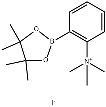 2-(N,N,N-Trimethylammonium)phenylboronic acid, pinacol ester, iodide salt Struktur