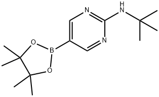 N-tert-Butyl-5-(4,4,5,5-tetramethyl-1,3,2-dioxaborolan-2-yl)pyrimidin-2-amine Struktur