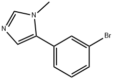 5-(3-溴苯基)-1-甲基咪唑 结构式