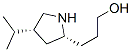 2-Pyrrolidinepropanol,4-(1-methylethyl)-,cis-(9CI) 结构式