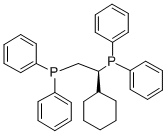 (S)-1,2-BIS(DIPHENYLPHOSPHINO)CYCLOHEXYLETHANE 化学構造式