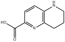 5,6,7,8-Tetrahydro-1,5-naphthyridine-2-carboxylic acid Struktur