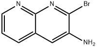 2-BROMO-1,8-NAPHTHYRIDIN-3-AMINE 结构式