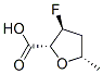 2-Furancarboxylicacid,3-fluorotetrahydro-5-methyl-,[2R-(2alpha,3beta,5alpha)]-(9CI),121911-25-9,结构式