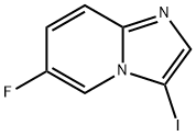 6-フルオロ-3-ヨードイミダゾ[1,2-A]ピリジン 化学構造式