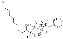 Benzyldimethyltetradecylammonium-d7 Chloride Structure