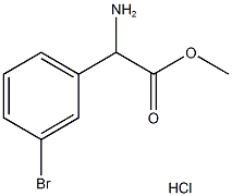 Methyl 2-amino-2-(3-bromophenyl)acetate HCl, 1219198-88-5, 结构式