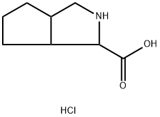 Octahydro-cyclopenta[c]pyrrole-1-carboxylic acid hydrochloride Struktur