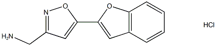 {[5-(1-Benzofuran-2-yl)isoxazol-3-yl]methyl}amine hydrochloride Struktur