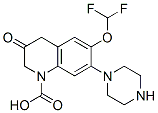 6-difluoromethoxy-7-piperazinyl-3-quinolonecarboxylic acid,121935-03-3,结构式