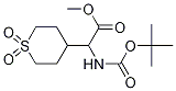 Methyl 2-(Boc-aMino)-2-(1,1-dioxo-4-tetrahydrothiopyranyl)acetate Struktur