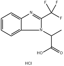 2-(2-Trifluoromethyl-benzoimidazol-1-yl)-propionic acid hydrochloride|