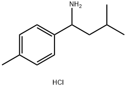 3-Methyl-1-p-tolyl-butylamine hydrochloride 化学構造式