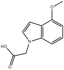 (4-Methoxy-1H-indol-1-yl)acetic acid Struktur