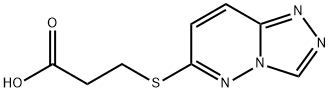 3-([1,2,4]Triazolo[4,3-b]pyridazin-6-ylthio)propanoic acid Struktur
