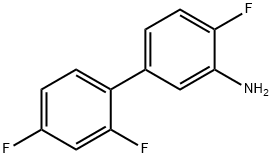 [1,1'-Biphenyl]-3-aMine, 2',4,4'-trifluoro- Structure