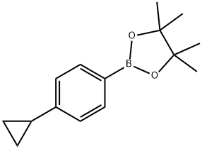 2-(4-cyclopropylphenyl)-4,4,5,5-tetraMethyl-1,3,2-dioxaborolane Structure