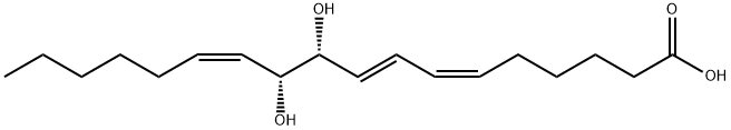 10,11-dihydroxyoctadeca-6,8,12-trienoic acid Structure