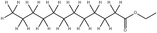 ドデカン酸エチル‐D23 化学構造式